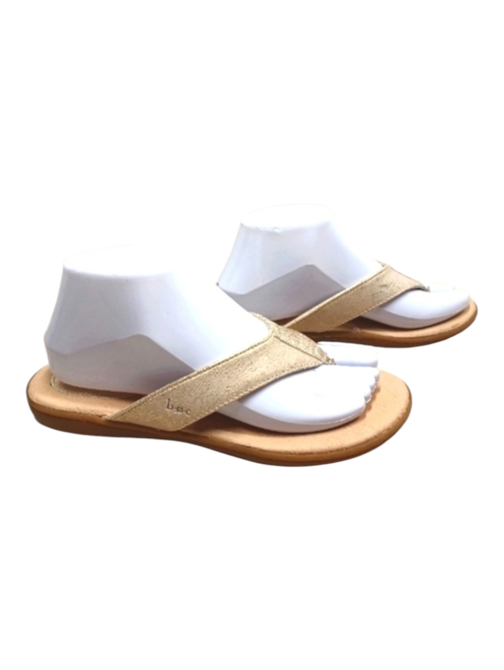 boc Arch Supporting Neutral Gold Casual Flip Flop Sandal Size 7 Dress Shoe